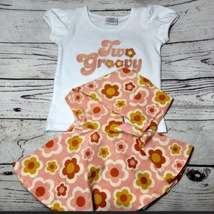 Two Groovy Outfit/Bell Bottom Set